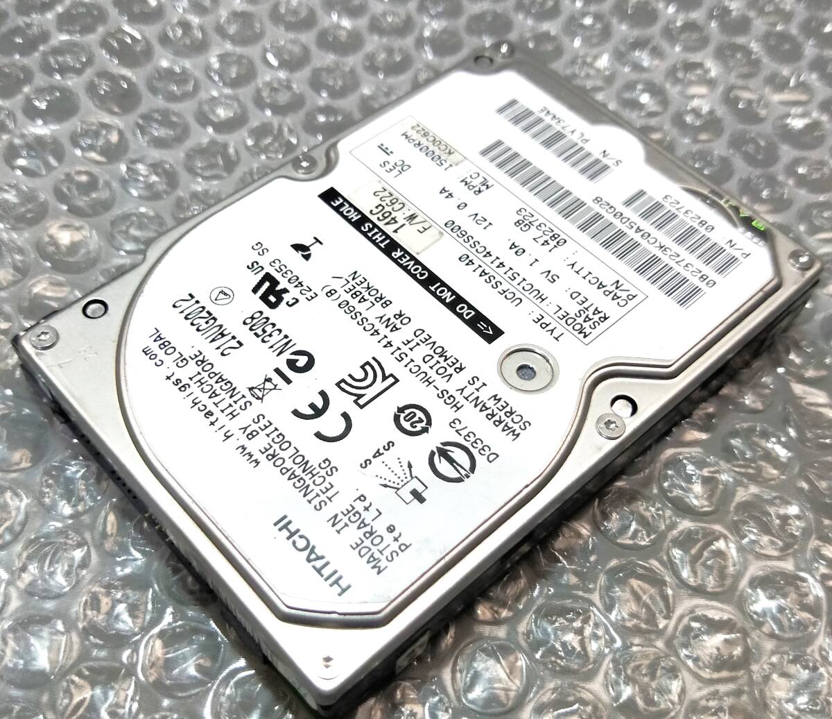 【中古パーツ】 2.5インチ HITACHI HUC151414CSS600 SAS 147GB HDD 正常品 1台■ SAS 2297拍卖