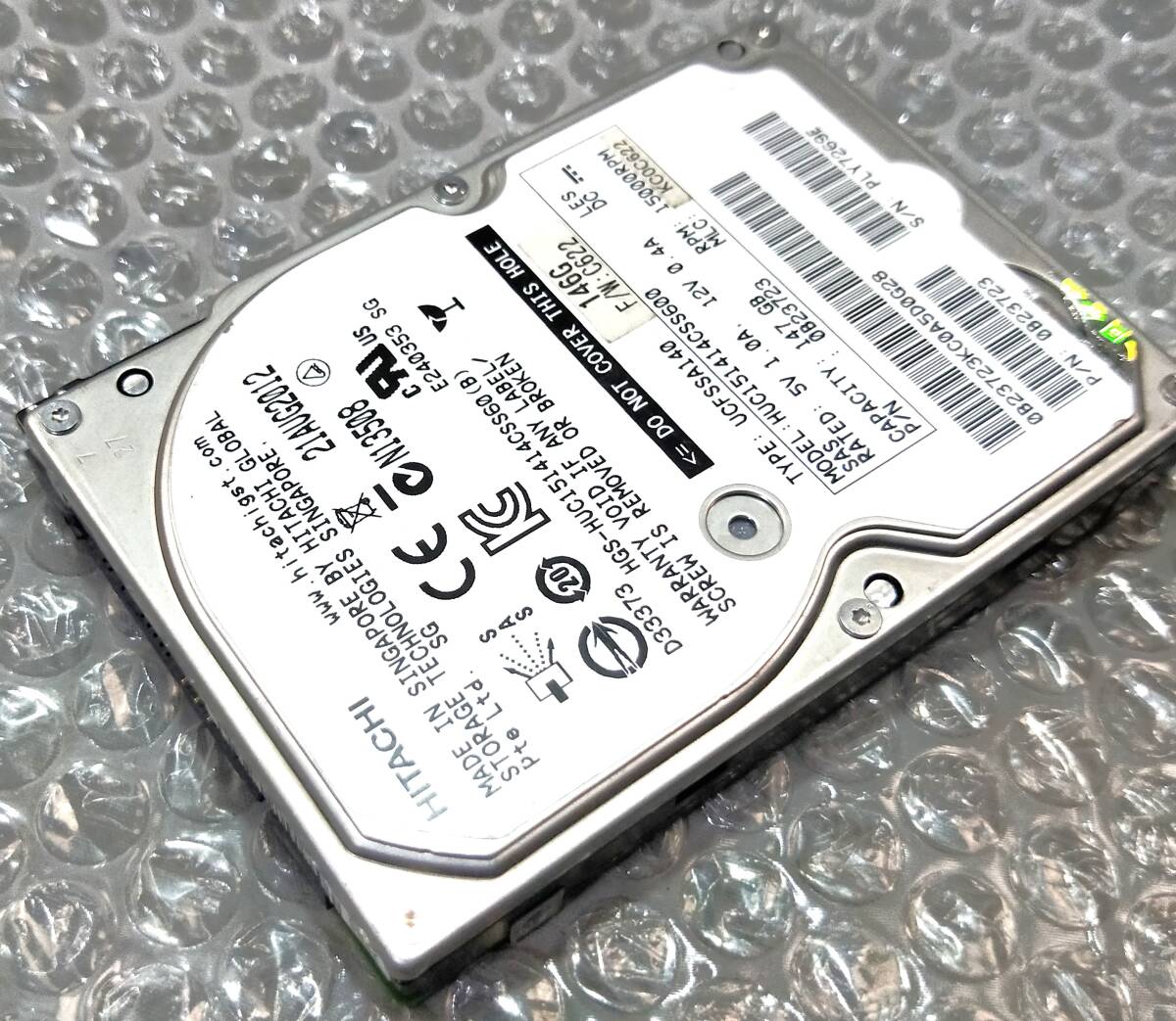 【中古パーツ】 2.5インチ HITACHI HUC151414CSS600 SAS 146GB HDD 正常品 1台■ SAS 2366拍卖