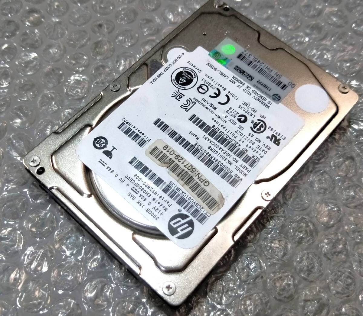 【中古パーツ】 2.5インチ HP EH0300FCBVC 15K SAS 300GB HDD 正常品 1台■ SAS 2623拍卖