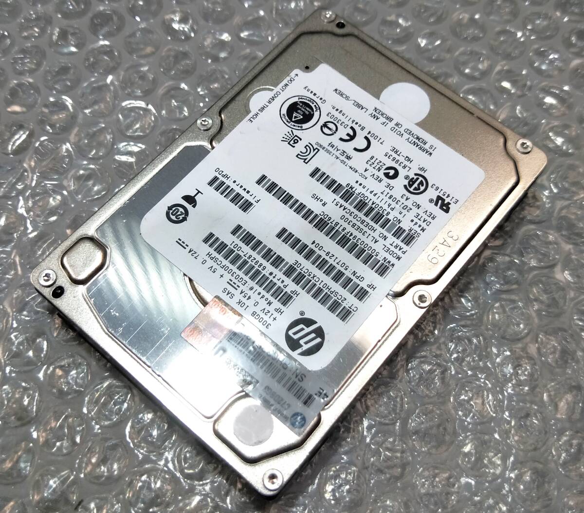 【中古パーツ】 2.5イン HP EG0300FCSPH 10K SAS 300GB HDD 正常品 1台■ SAS 2581拍卖