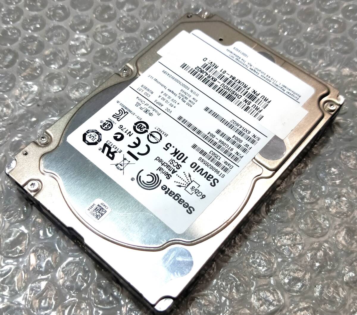 【中古パーツ】 2.5イン Seagate ST9600205SS 10K.5 SAS 600GB HDD 正常品 1台■ SAS 2579拍卖