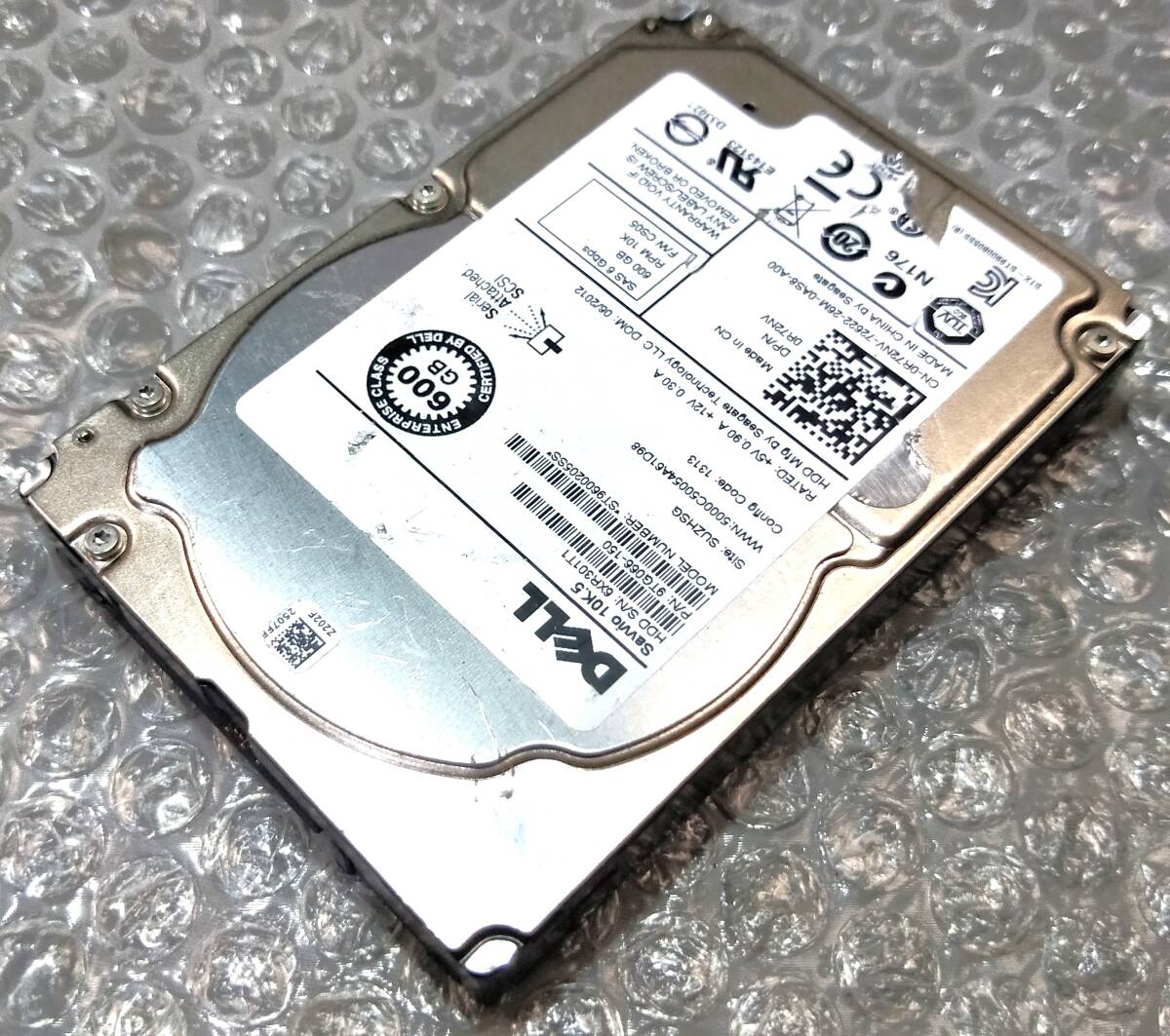 【中古パーツ】 2.5インチ DELL ST9600205SS 10K.5 SAS 600GB HDD 正常品 1台■ SAS 2630拍卖