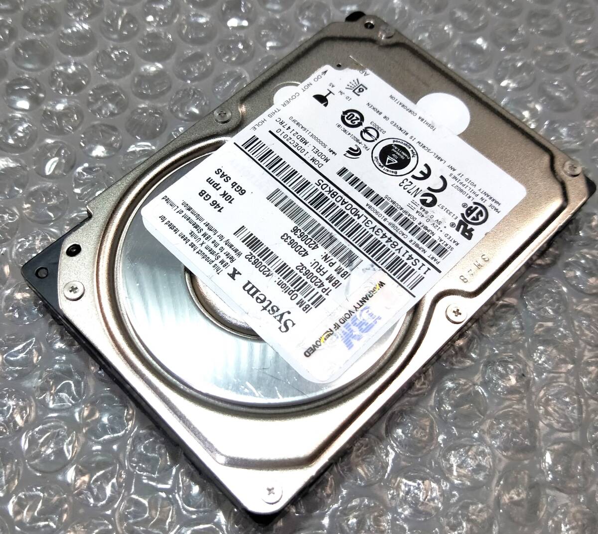 【中古パーツ】 2.5イン System X MBD2147RC 10K SAS 146GB HDD 正常品 1台■ SAS 2511拍卖