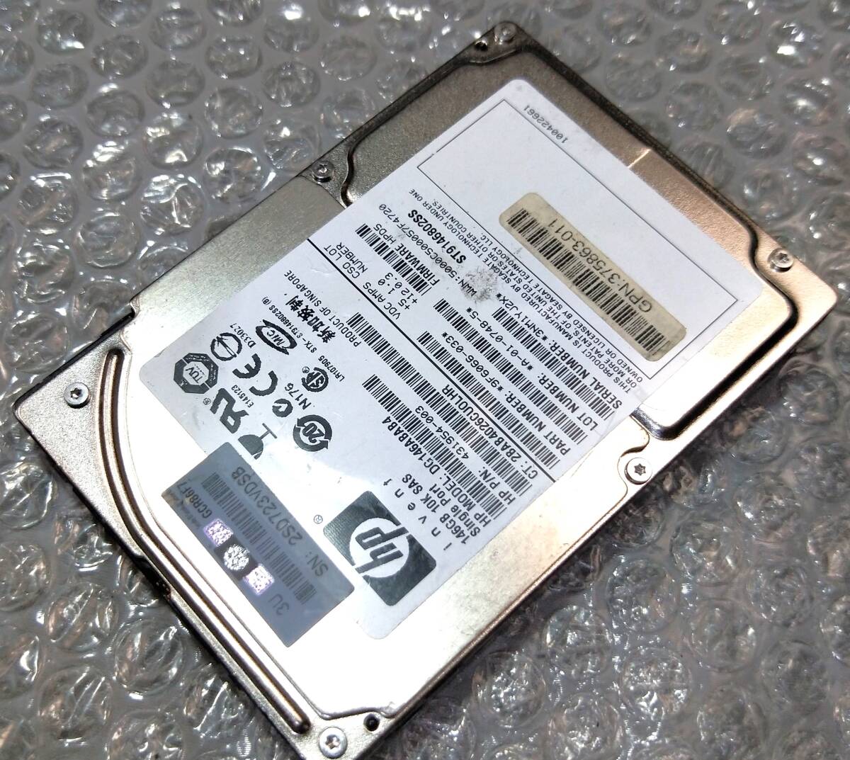 【中古パーツ】 2.5イン HP DG16ABAB4 10K SAS 146GB HDD 正常品 1台■ SAS 2593拍卖