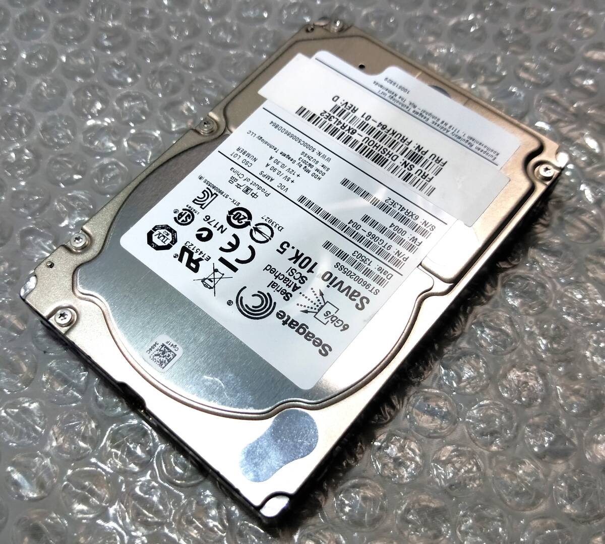 【中古パーツ】 2.5インチ Seagate ST9600205SS 10.K.5 SAS 600GB HDD 正常品 1台■ SAS 2402拍卖