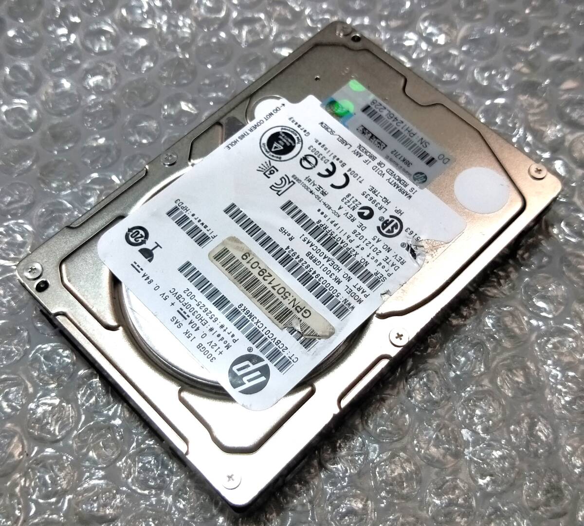 【中古パーツ】 2.5イン HP EH0300FCBVC 15K SAS 300GB HDD 正常品 1台■ SAS 2548拍卖