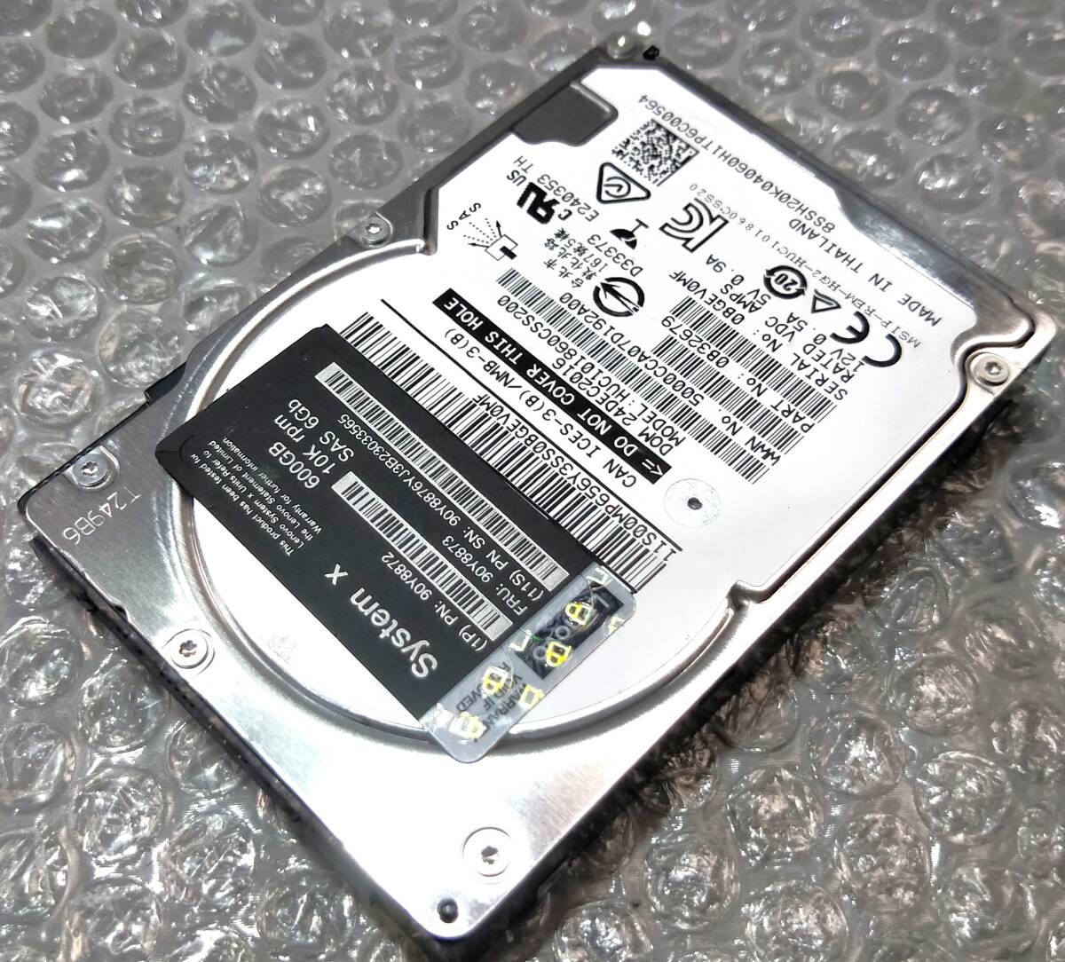 【中古パーツ】 2.5イン System X HUC101860CSS200 10K SAS 600GB HDD 正常品 1台■ SAS 2572拍卖