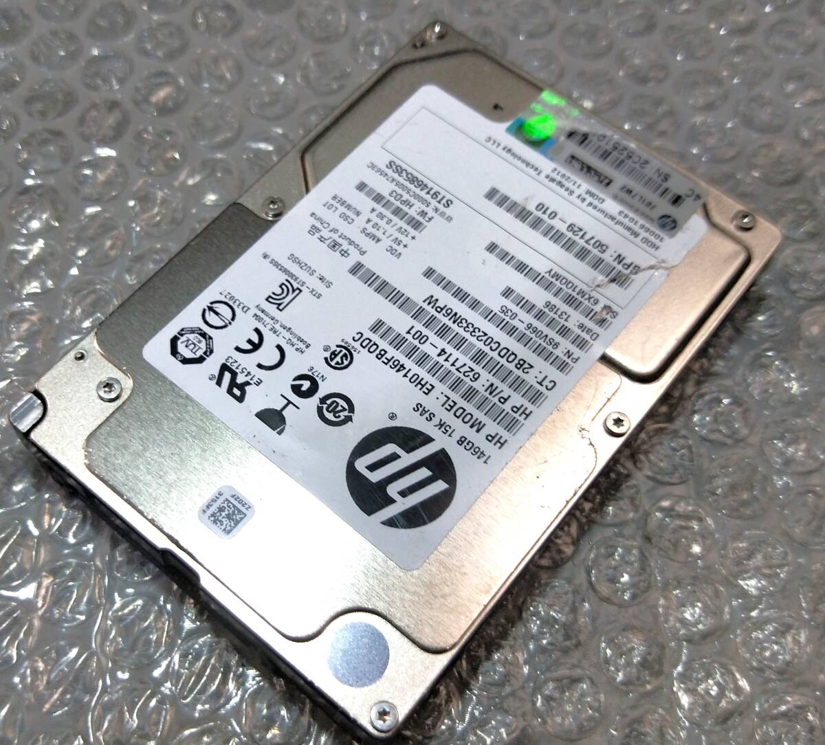 【中古パーツ】 2.5イン HP EH0146FBQDC 15K SAS 146GB HDD 正常品 1台■ SAS 2600拍卖
