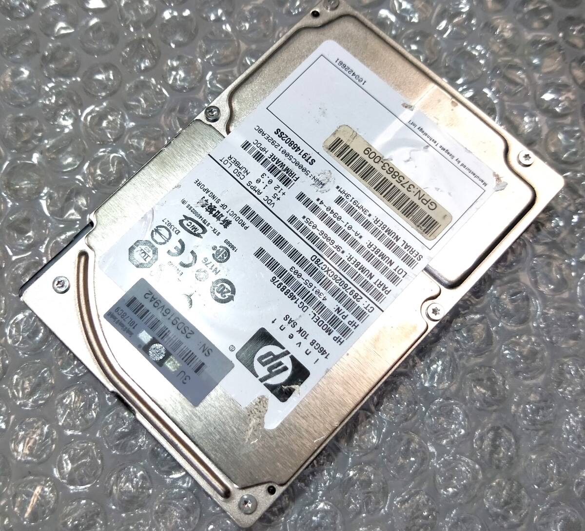 【中古パーツ】 2.5イン HP DG146BB976 10K SAS 146GB HDD 正常品 1台■ SAS 2557拍卖
