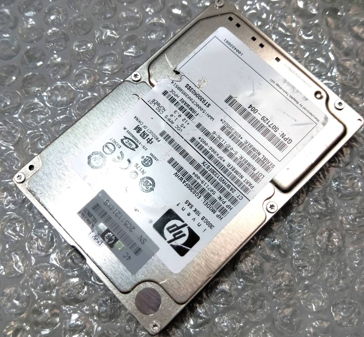 【中古パーツ】 2.5イン HP EG0300FAWHV 10K SAS 300GB HDD 正常品 1台■ SAS 2545拍卖