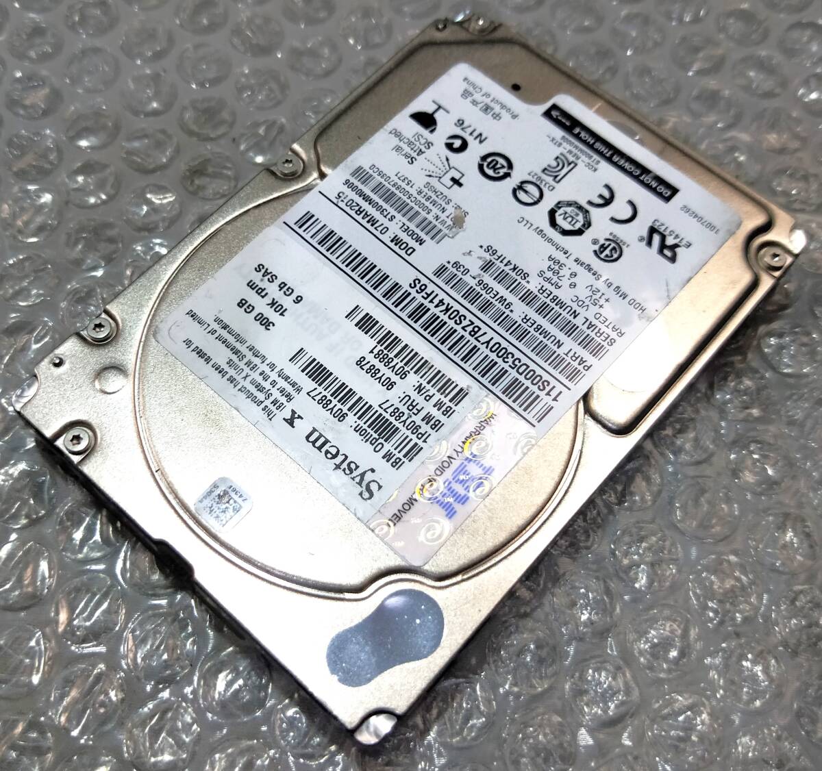 【中古パーツ】 2.5イン System X ST300MM0006 10K SAS 300GB HDD 正常品 1台■ SAS 2571拍卖