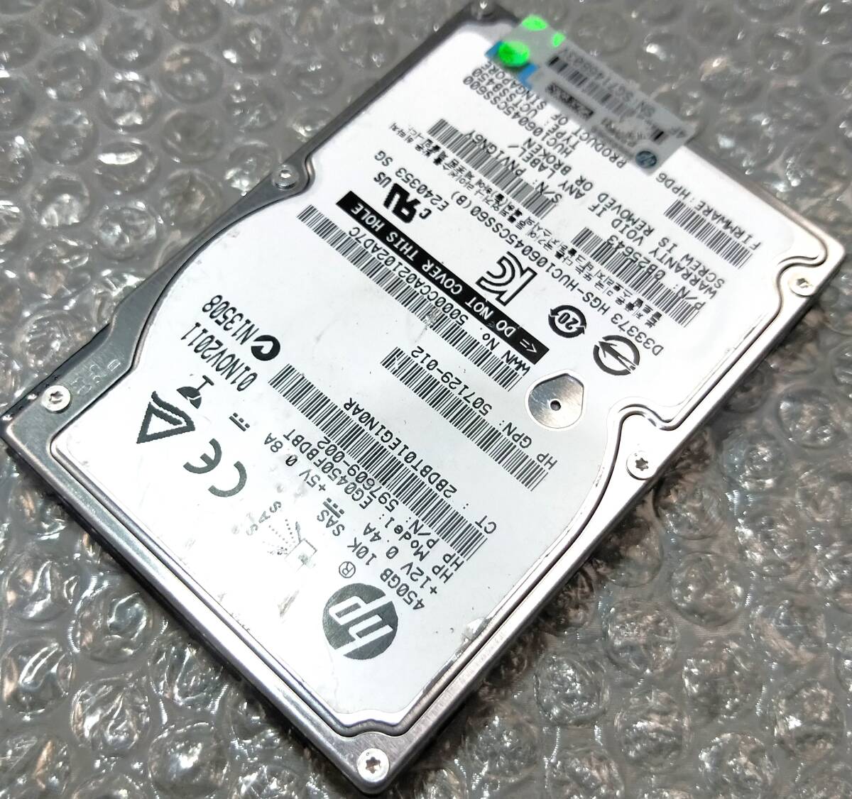 【中古パーツ】 2.5イン HP EG450FBDBT 10K SAS 450GB HDD 正常品 1台■ SAS 2586拍卖