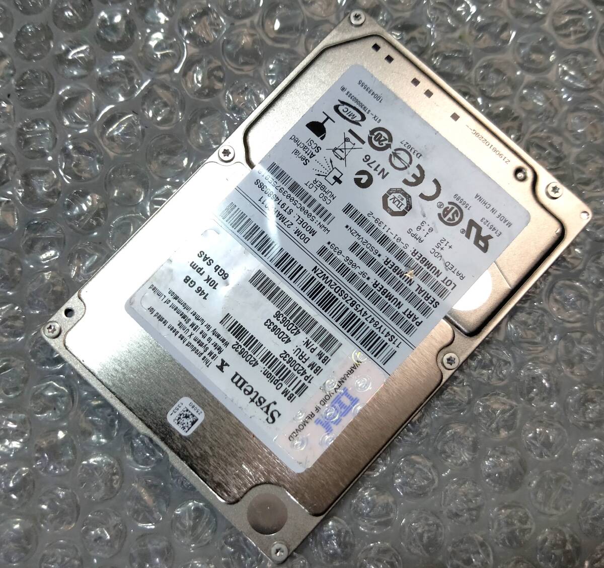 【中古パーツ】 2.5イン System X ST91468063SS 10K SAS 146GB HDD 正常品 1台■ SAS 2540拍卖