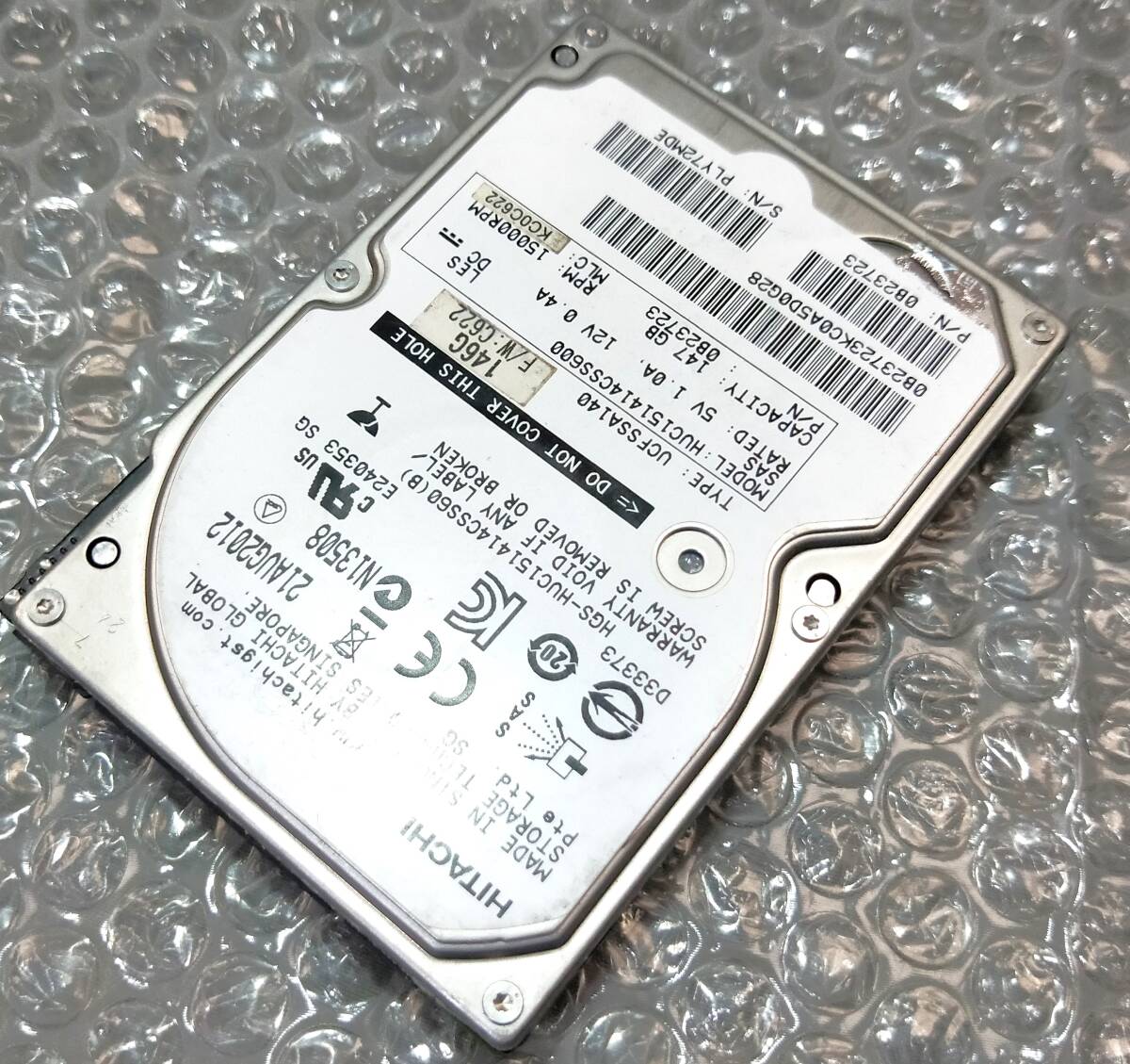 【中古パーツ】 2.5インチ HITACHI HUC151414CSS600 SAS 147GB HDD 正常品 1台■ SAS 2298拍卖