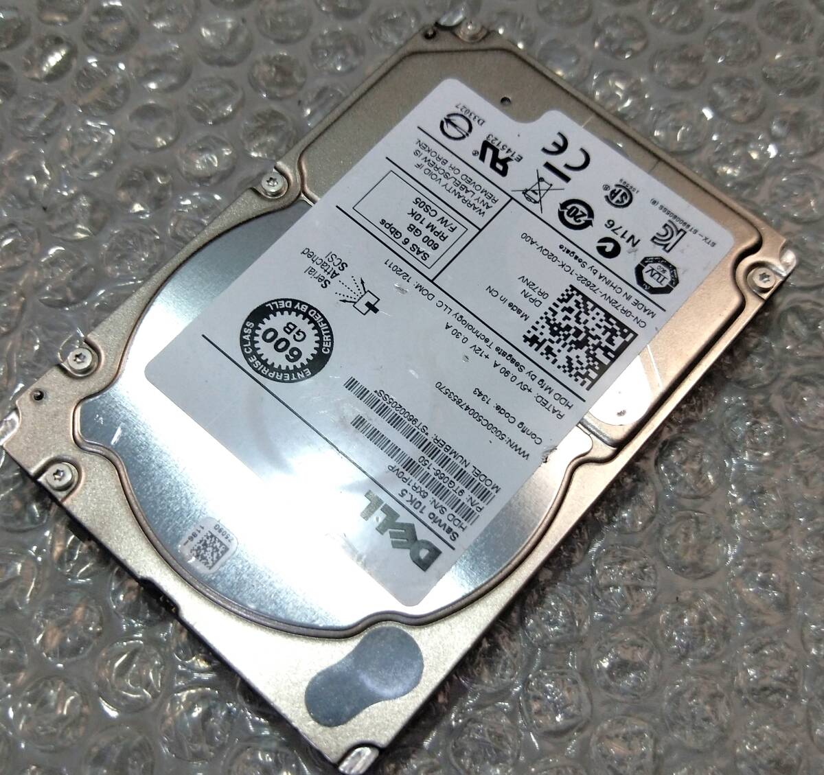 【中古パーツ】 2.5イン DELL ST9600205SS 10K.5 SAS 600GB HDD 正常品 1台■ SAS 2577拍卖