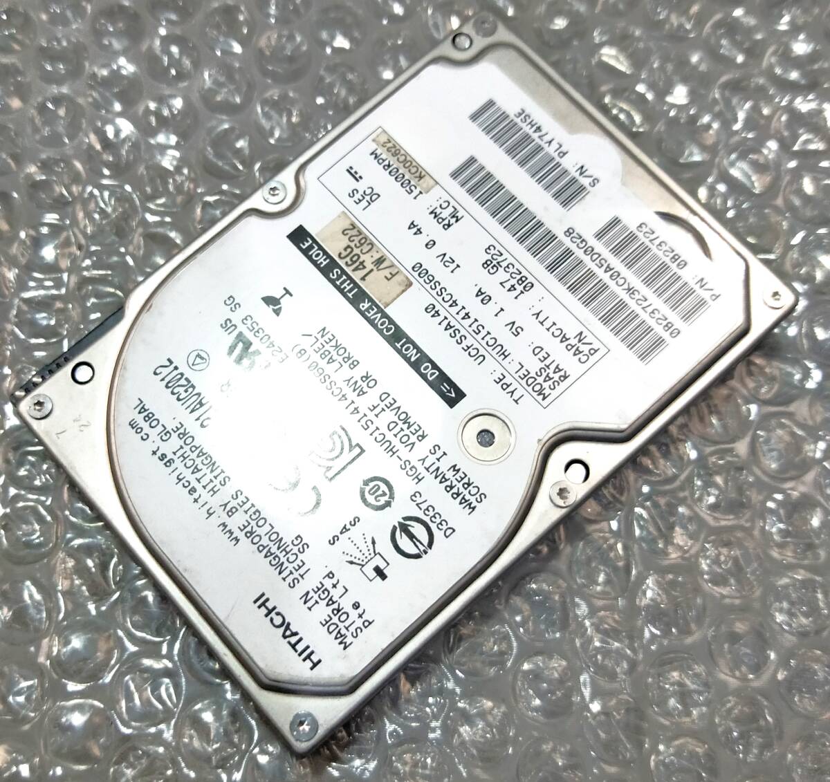 【中古パーツ】 2.5インチ HITACHI HUC151414CSS600 SAS 146GB HDD 正常品 1台■ SAS 2360拍卖