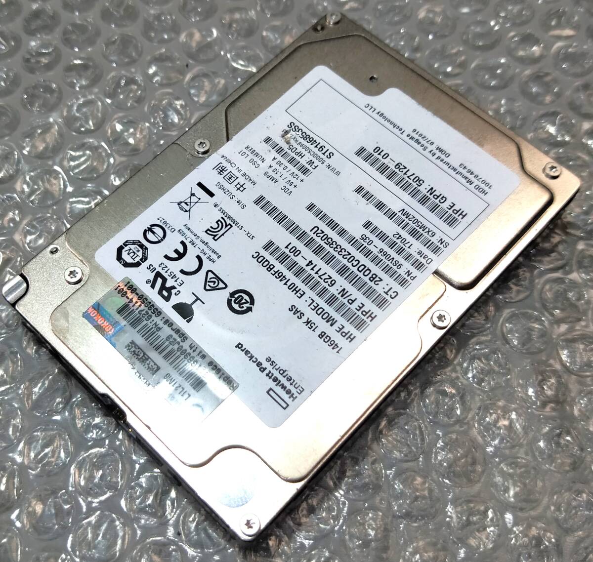 【中古パーツ】 2.5イン EH0146FBQDC 15K SAS 145GB HDD 正常品 1台■ SAS 2514拍卖