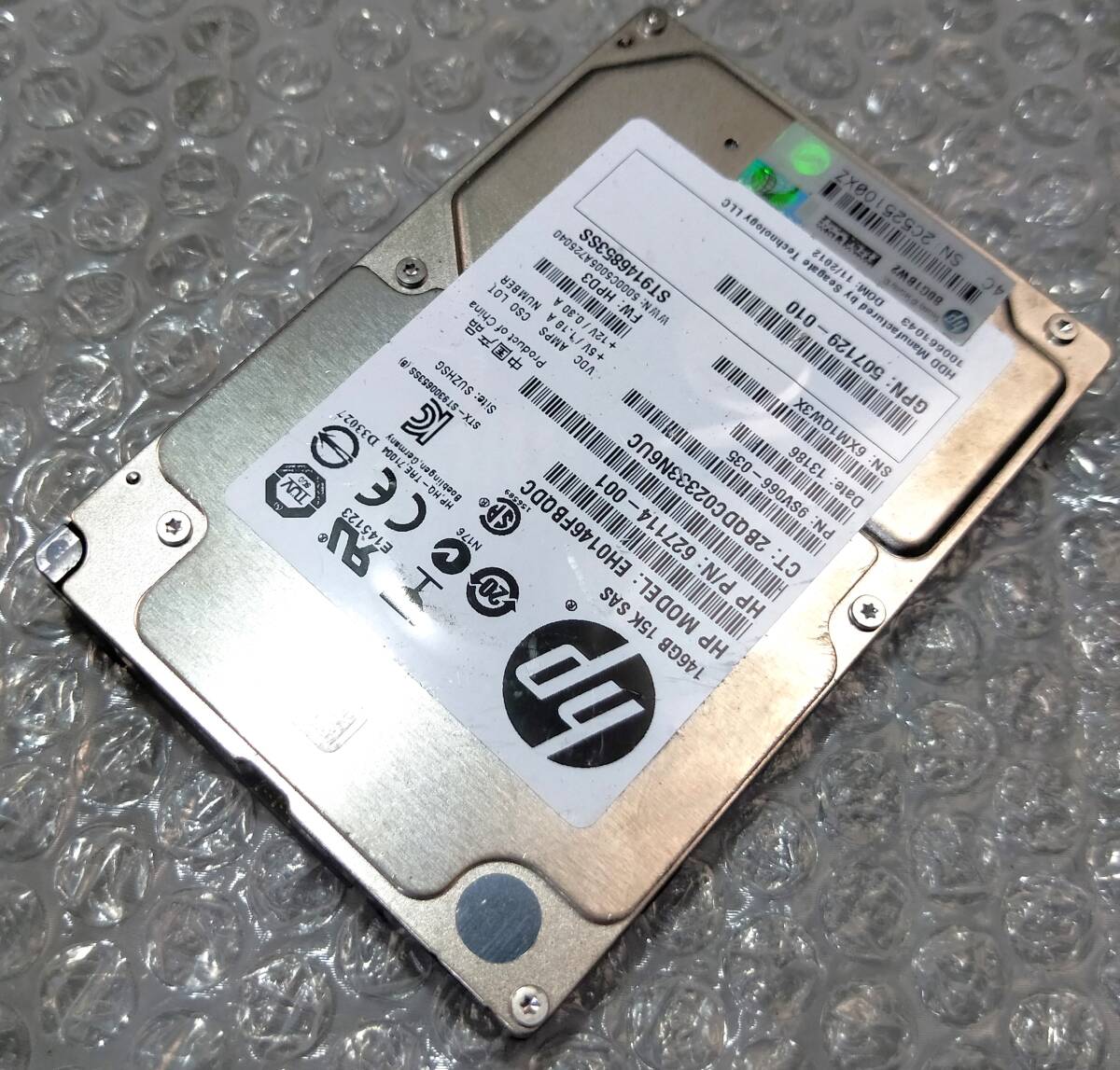 【中古パーツ】 2.5インチ HP EH0146FBQC 15K SAS 146GB HDD 正常品 1台■ SAS 2607拍卖