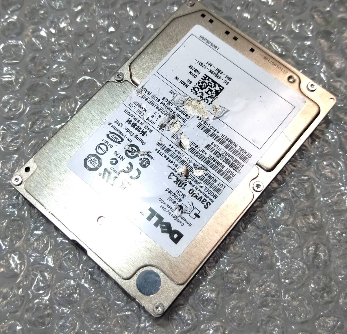 【中古パーツ】 2.5イン DELL ST9146803SS 10K.3 SAS 146GB HDD 正常品 1台■ SAS 2554拍卖