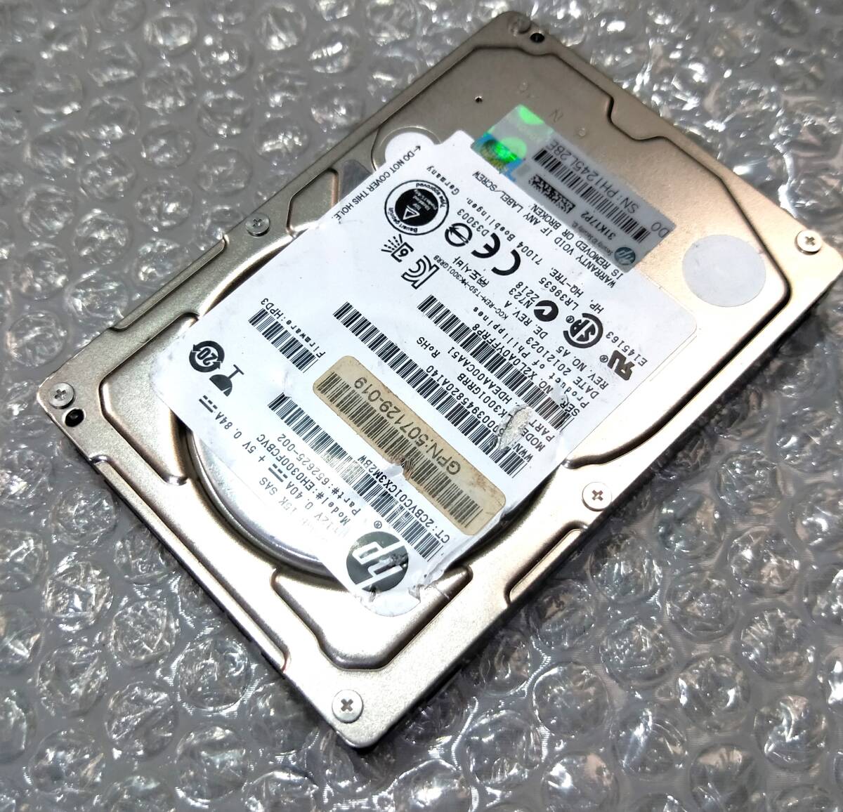 【中古パーツ】 2.5インチ HP EH0300FCBVC 15K SAS 300GB HDD 正常品 1台■ SAS 2639拍卖