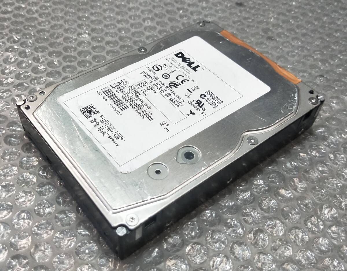 【中古パーツ】 3.5インチ DELL HGS-HUS156045VLS60(B) 15K SAS 450GB HDD 正常品 1台■ SAS 2138拍卖