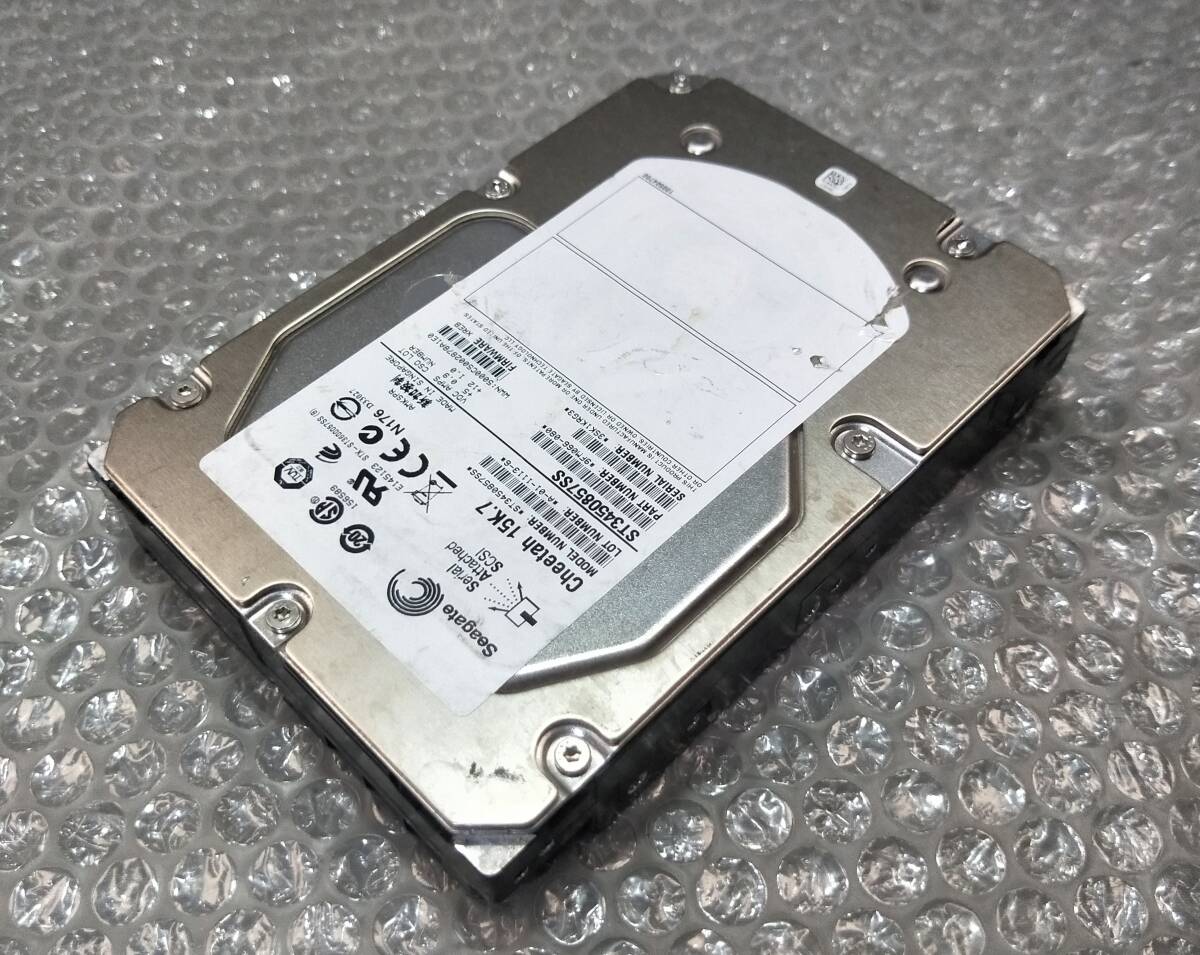 【中古パーツ】 3.5インチ Seagate ST3450857SS 15K SAS 450GB HDD 正常品 1台■ SAS 2158拍卖