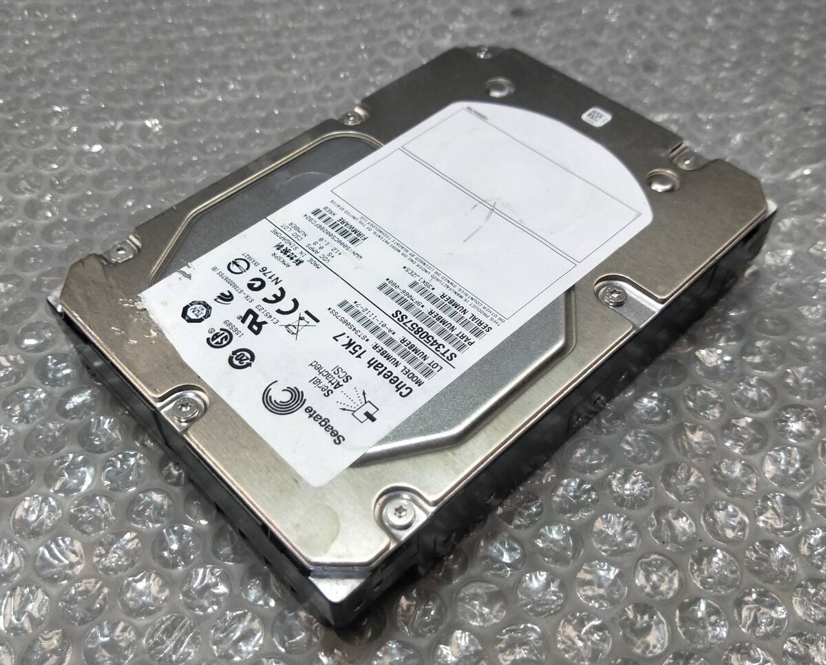 【中古パーツ】 3.5インチ Seagate ST3450857SS 15K SAS 450GB HDD 正常品 1台■ SAS 2157拍卖