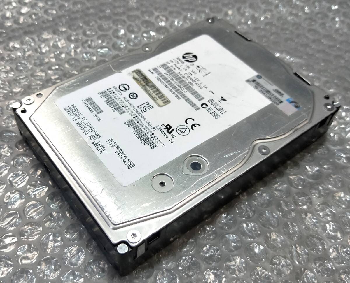 【中古パーツ】 3.5インチ HP EF0300FATFD 15K SAS 300GB HDD 正常品 1台■ SAS 2084拍卖