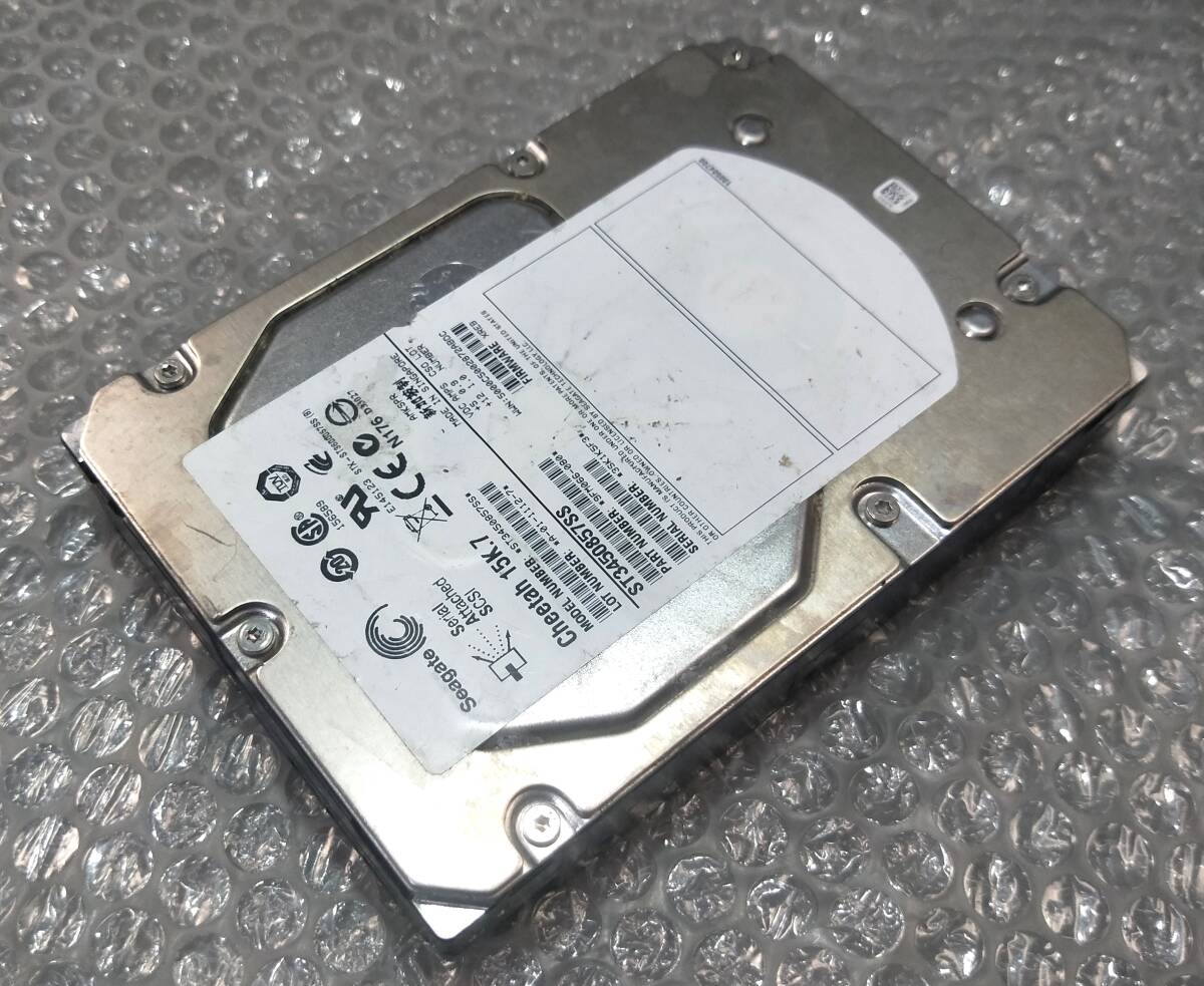 【中古パーツ】 3.5インチ Seagate ST3450857SS 15K SAS 450GB HDD 正常品 1台■ SAS 2134拍卖