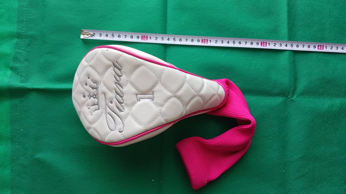 ★★ウィルソン Wilson Tiara ヘッドカバー 1W用 (白×ピンク)E39拍卖