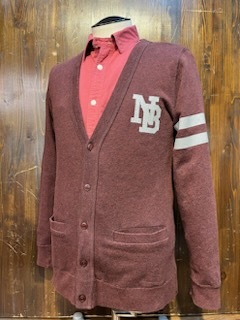 L092 メンズ カーディガン nano universe ナノユニバース レッド 赤 プリント スウェット セレクトショップ / M (6)拍卖