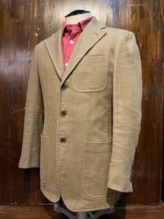 L067 メンズ ジャケット TOMORROWLAND トゥモローランド テーラード 3B 3釦 ベージュ 小さいサイズ / S (8)拍卖