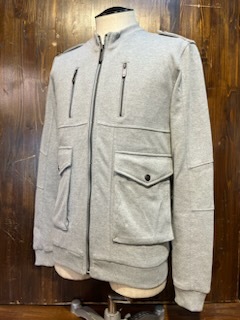 K966 メンズ ブルゾン ZARA ザラ スウェット シンプル グレー 灰 ジップアップ カジュアル 小さいサイズ / S (8)拍卖