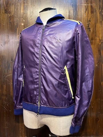 L078 メンズ ブルゾン RICO JAMARICO リコ ジャケット ジップアップ 薄手 パープル 紫 ジャージ 小さいサイズ / S (6)拍卖