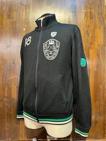 L070 メンズ ニット FILA GOLF フィラ ゴルフ ブラック 黒 ブルゾン カーディガン ウール セーター スポーツ / M (8)拍卖