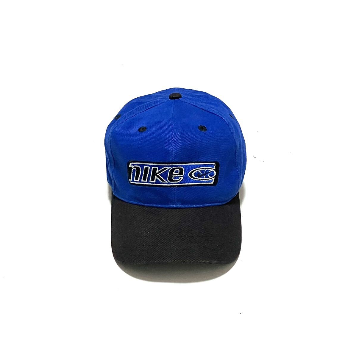 90’s Nike ナイキ 2トーン ベースボール キャップ ブルー バスケット 帽子 90年代 ヴィンテージ ブルー x ブラック 青 黒 スナップバック拍卖