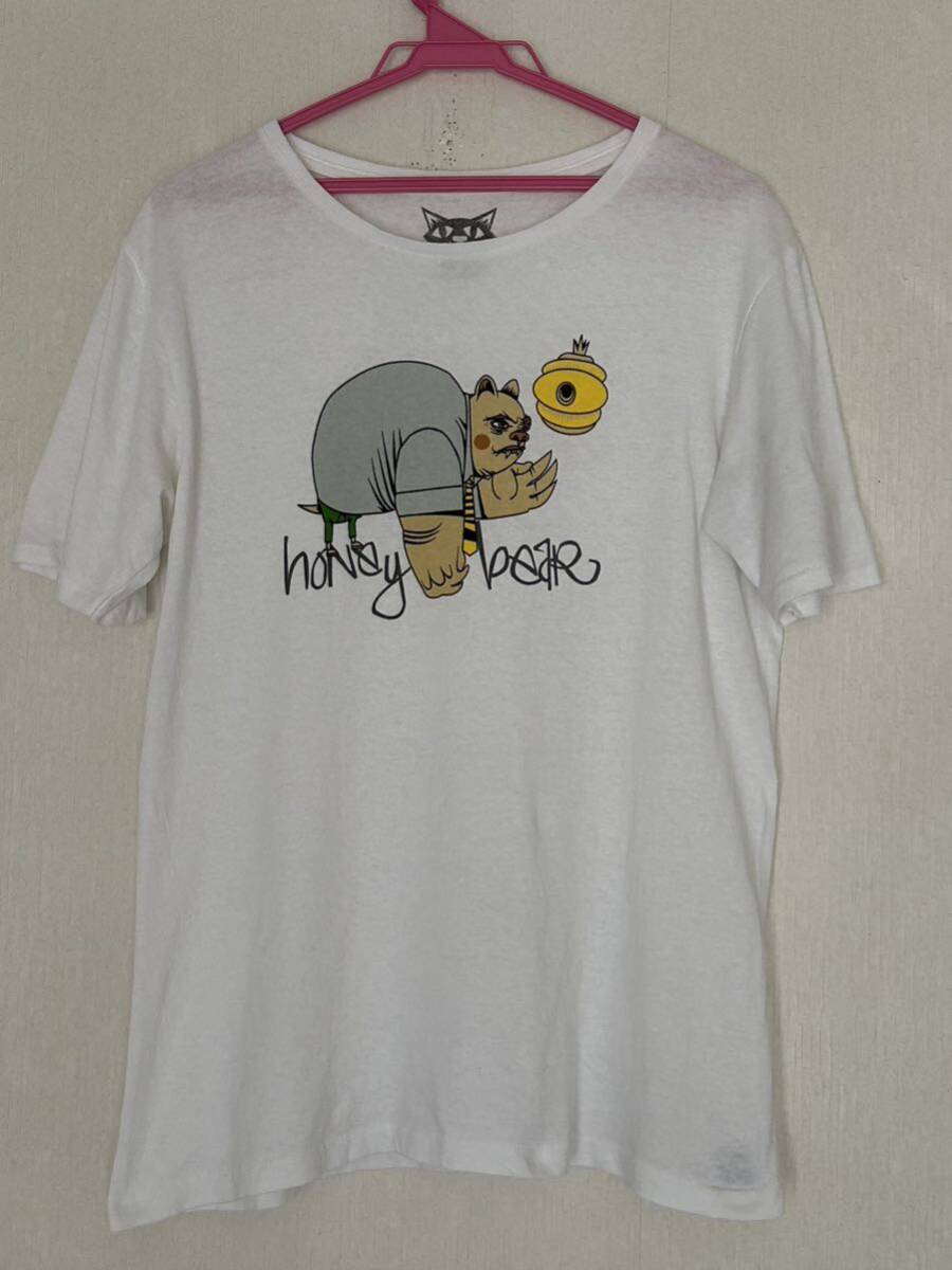 made in USA ixi:z イクシーズ HONEY BEAR ハニーベア 半袖Tシャツ サイズL拍卖
