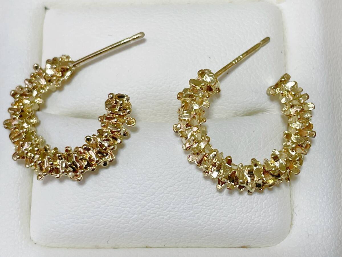 k18コート s925 イエローゴールド リングピアス 拍卖