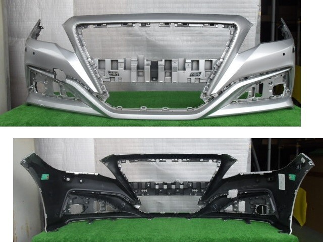 クラウン ARS220 ノーマル用 フロントバンパー センサー穴4ヶ&ウォッシャー穴有 No.055144 1F7【品番 52119-3F983-B0】拍卖