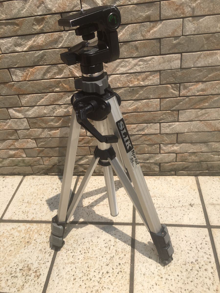 レバーロックヒンジ折れ。スリック SLIK Sprint 55 Delux カメラ用三脚  管理chiyo2407016600021拍卖