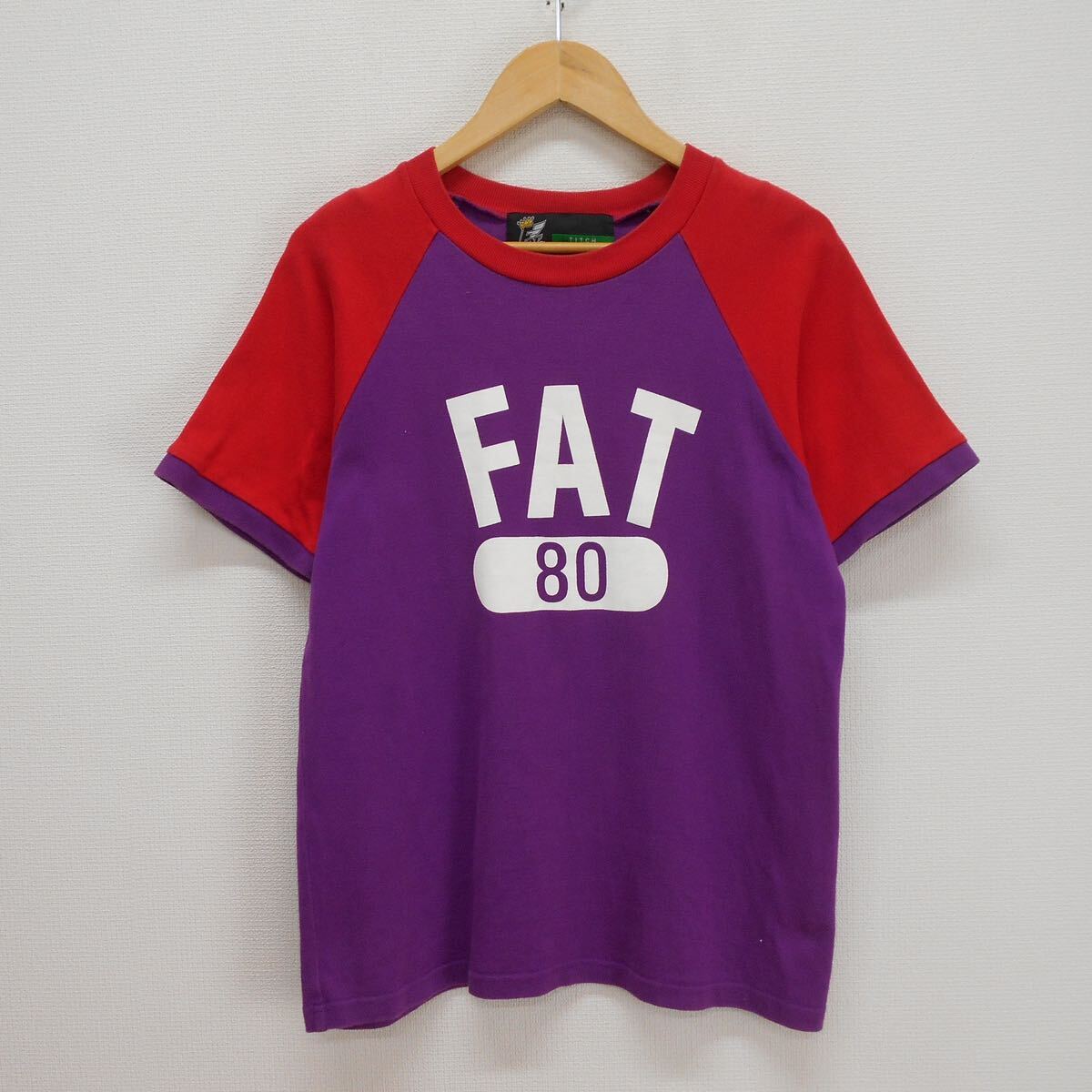 FAT エフエーティー TOPHITTER ラグランTシャツ 半袖 ロゴ プリント TITCH 10117830拍卖