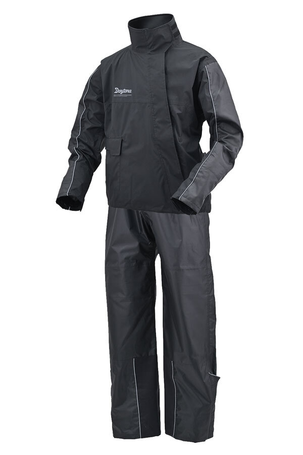 デイトナ DAYTONA DR-001 ハイパフォーマンスレインウエア 上下セット ブラック BLサイズ 48216拍卖
