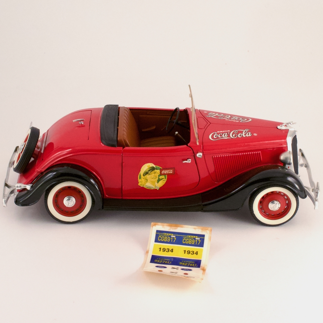 フランス ソリド(solido) フォードロードスター コカコーラ Coca-Cola Ford Roadster 1/19拍卖