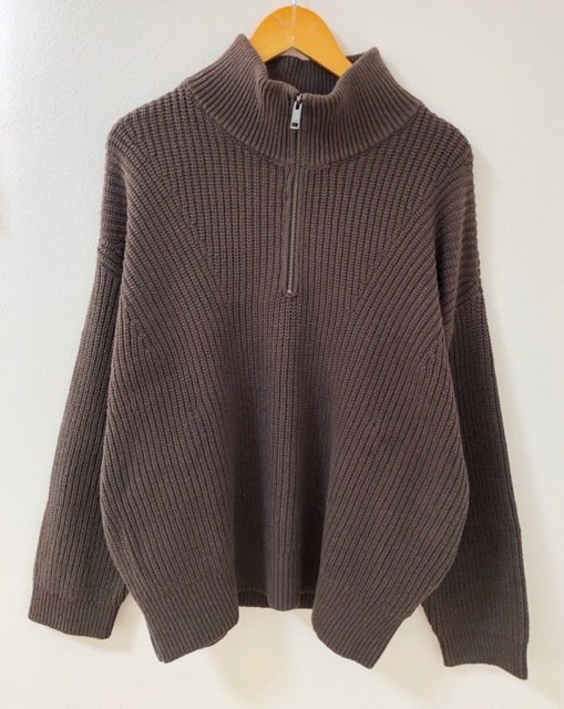 WYM(ウィム)WYkn589 Half ZIP AZE KNIT MEN ハーフジップ ニット セーター【E3870-007】拍卖