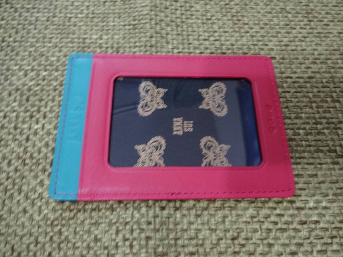 新品未使用 ANNA SUI *ディズニー コラボ Disney DISCO!パスケース 牛革拍卖