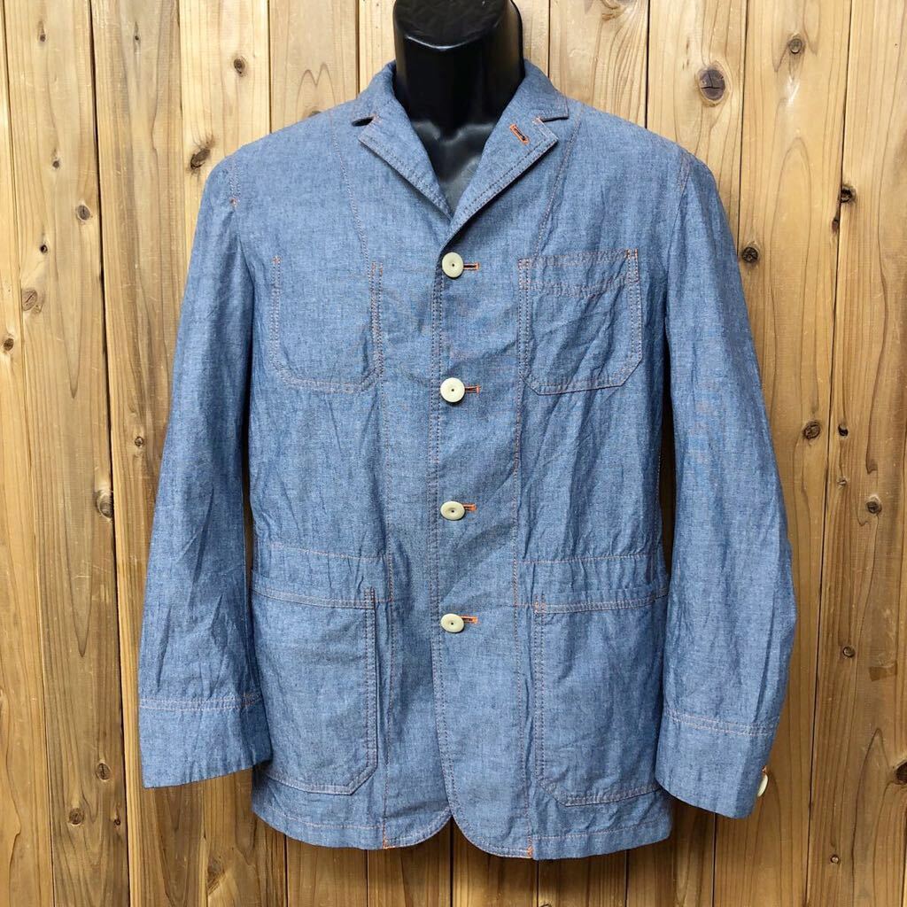 MIERU CONTEMPORARY*ミエル メンズM 長袖ジャケット シングルジャケット デニムジャケット カバーオール 春夏 アウター カジュアル 古着拍卖