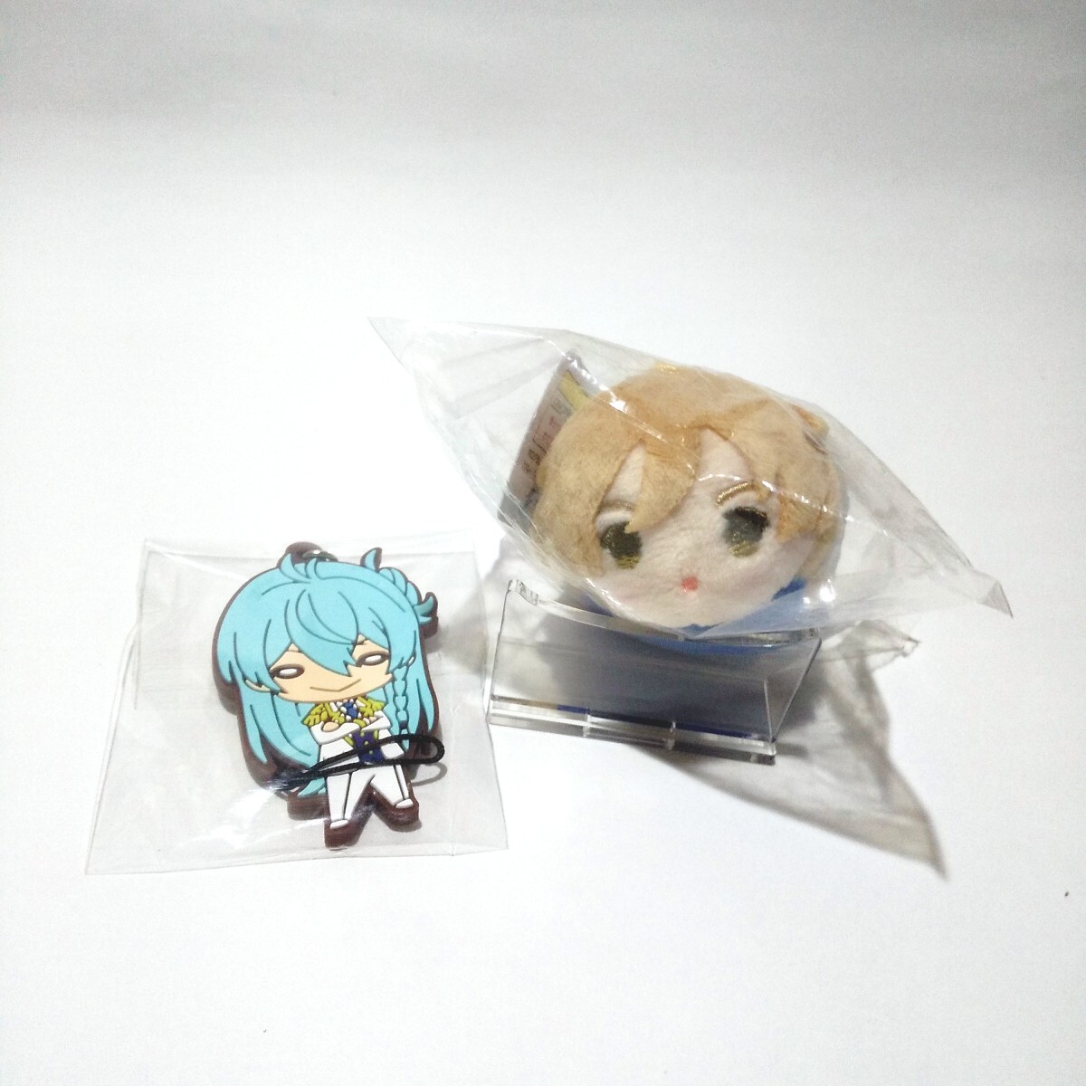 未開封【あんさんぶるスターズ】もちもちマスコットミニ + ラバーストラップ【真白友也・日々樹渉】演劇部拍卖