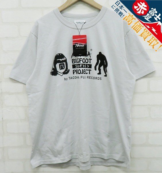 8T3811【クリックポスト対応】未使用品 NANGA×TACOMA FUJI 30TH ANNIVERSAR ビッグフットサーベイプロジェクト 半袖Tシャツ ナンガ拍卖