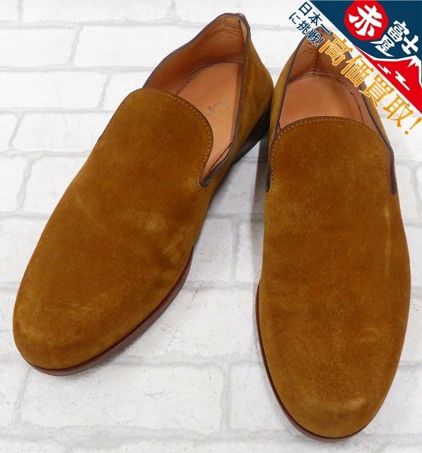 2S9739/F.LLI Giacometti スエードスリッポン イタリア製 FG518 フラテッリジャコメッティ オペラシューズ拍卖