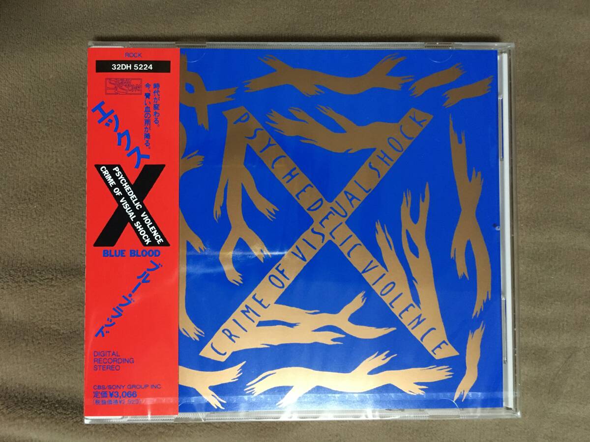 【 送料無料!!・今となってはとっても希少な新品商品です!!・32DH 5224盤!】★X エックス◇BLUE BLOOD ブルー・ブラッド◇1989年作品★拍卖